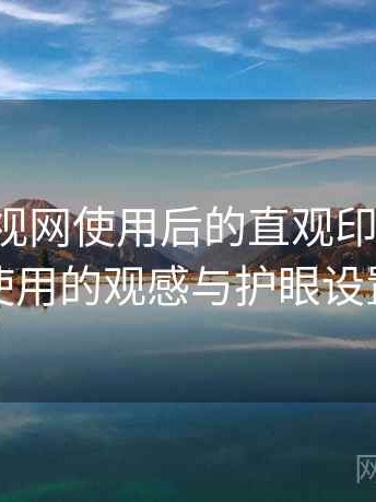 人人影视网使用后的直观印象整理：夜间使用的观感与护眼设置建议