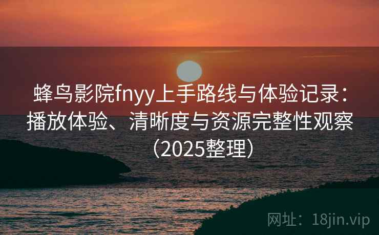 蜂鸟影院fnyy上手路线与体验记录：播放体验、清晰度与资源完整性观察（2025整理）