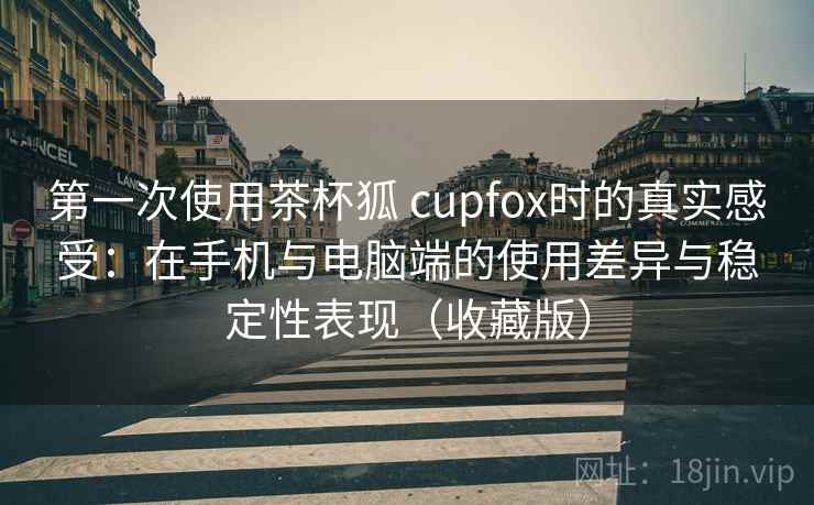 第一次使用茶杯狐 cupfox时的真实感受：在手机与电脑端的使用差异与稳定性表现（收藏版）