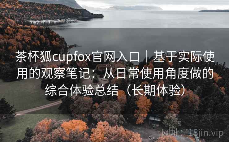 茶杯狐cupfox官网入口|基于实际使用的观察笔记:从日常使用角度做的综合体验总结(长期体验) 茶杯狐cupfox官网入口|基于实际使用的观察笔记:从日常使用角度做的综合体验总结(长期体验)